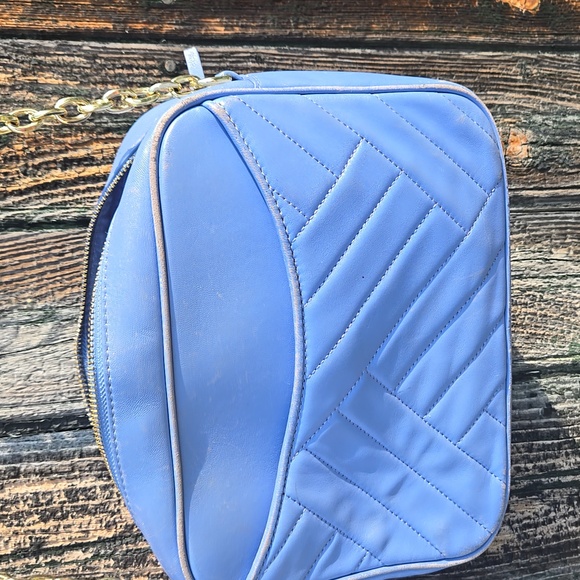 Tory Burch Blue Quilted Crossbody Bag - Picture 5 of 5